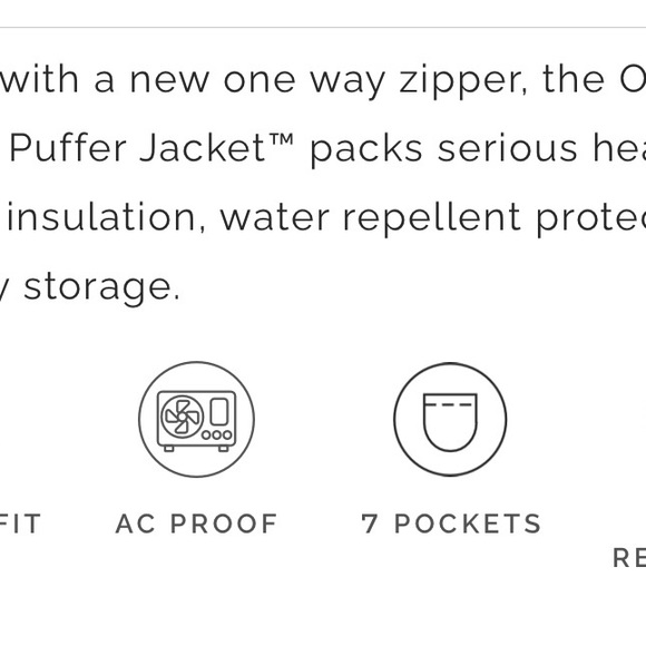 On shift packable puff jacket XS in green - Picture 10 of 15